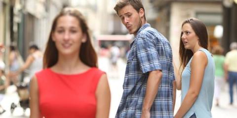 Distracted boyfriend meme